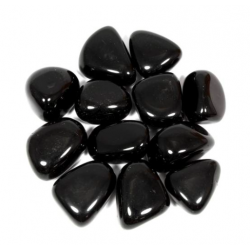 Tumble Obsidian Black Large (red star)